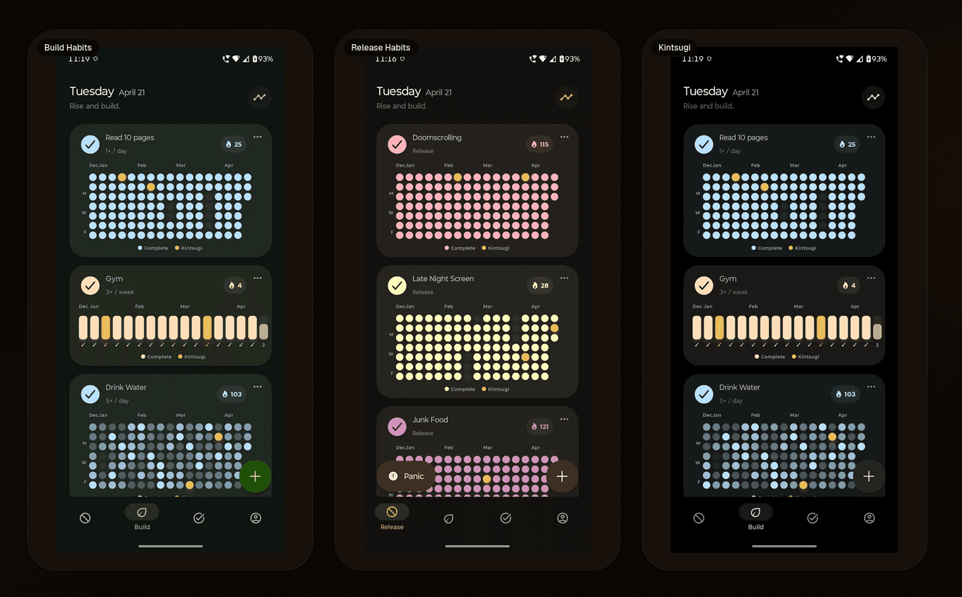 Kintsu app screenshot